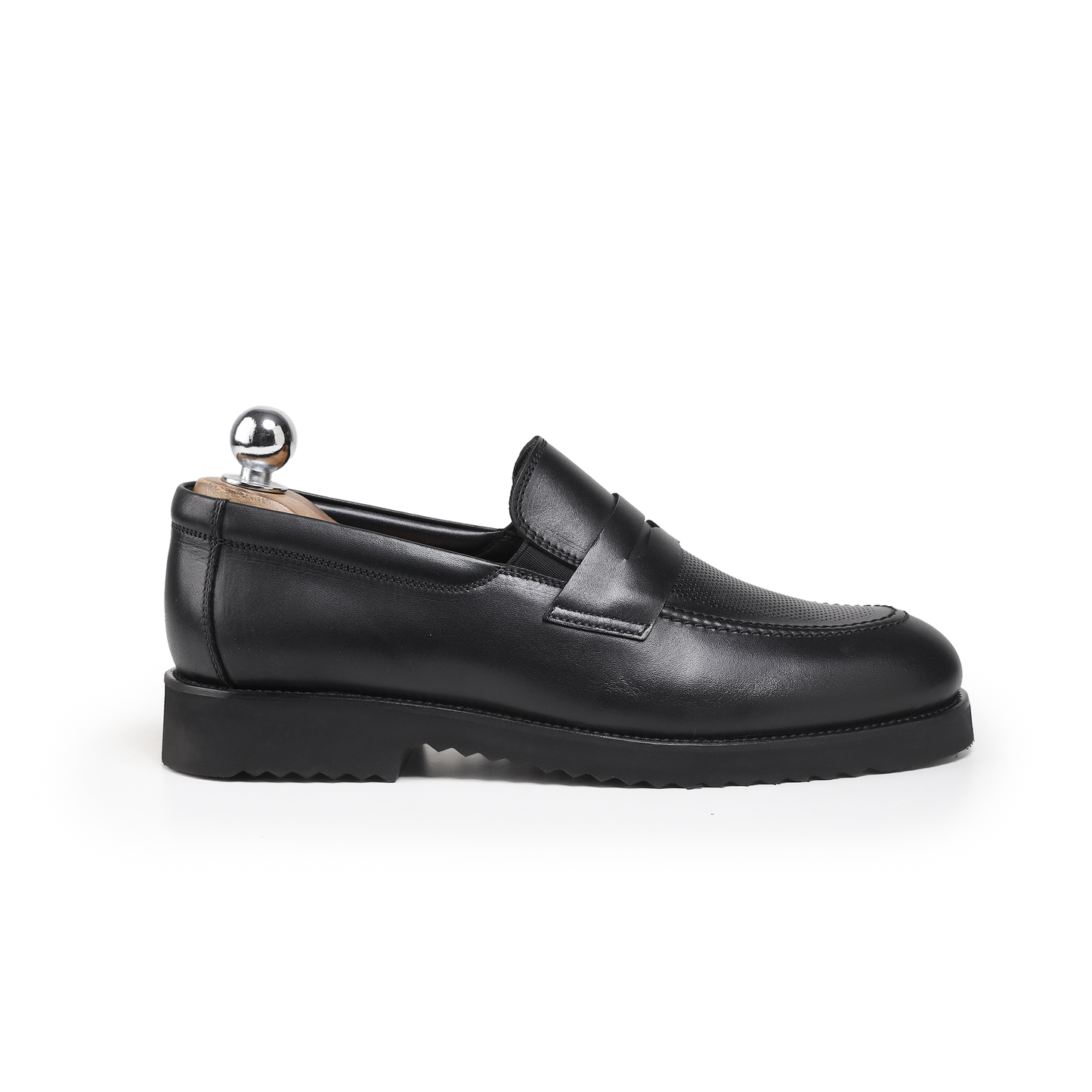 Loafer Black with Strap poked